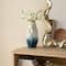 Glitzhome® Abstract Ombre Blue & Gold Metal Floor Vases Set
